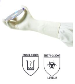 gants nitrile stériles Shield Scientific en sachet